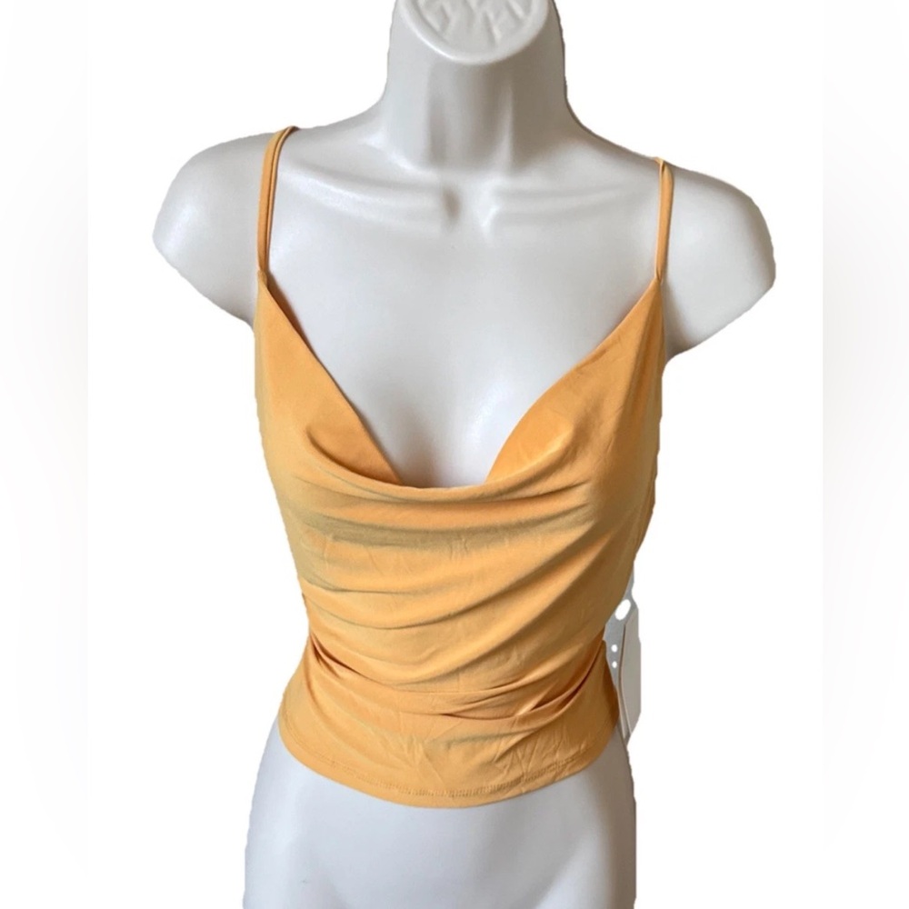 Meraki Women's Yellow Camisole Top